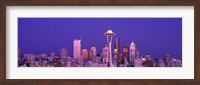 Framed USA, Washington, Seattle, night