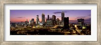 Framed Skyline At Dusk, Cityscape, Skyline, City, Atlanta, Georgia, USA