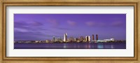 Framed USA, California, San Diego, dusk