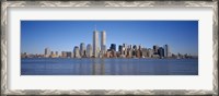 Framed Skyscrapers at the waterfront, World Trade Center, Lower Manhattan, Manhattan, New York City, New York State, USA