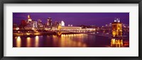 Framed USA, Ohio, Cincinnati, night