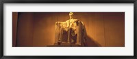 Framed USA, Washington DC, Lincoln Memorial, Low angle view of the statue of Abraham Lincoln