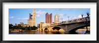 Framed Scioto River, Columbus, Ohio, USA