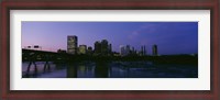 Framed Richmond, Virginia at Night