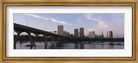 Framed Low angle view of a bridge over a river, Richmond, Virginia, USA