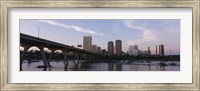 Framed Low angle view of a bridge over a river, Richmond, Virginia, USA