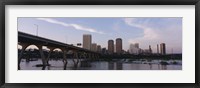 Framed Low angle view of a bridge over a river, Richmond, Virginia, USA