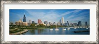 Framed Skyscrapers in a city, Chicago, Illinois