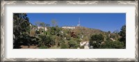 Framed USA, California, Los Angeles, Hollywood Sign at Hollywood Hills