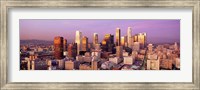 Framed Sunset Skyline Los Angeles CA USA