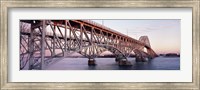 Framed Bridge across a river, South Grand Island Bridge, Niagara River, Grand Island, Erie County, New York State, USA