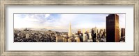 Framed High angle view of a city, Transamerica Building, San Francisco, California, USA
