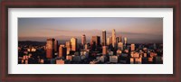 Framed Skyline At Dusk, Los Angeles, California, USA