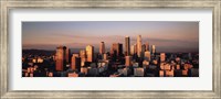 Framed Skyline At Dusk, Los Angeles, California, USA