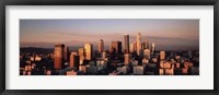 Framed Skyline At Dusk, Los Angeles, California, USA