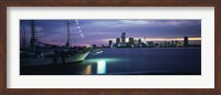 Framed Sailboat in the sea, Miami, Miami-Dade County, Florida, USA
