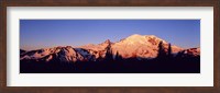 Framed Sunset Mount Rainier Seattle WA