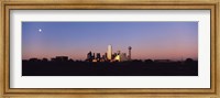 Framed Sunset Skyline Dallas TX USA