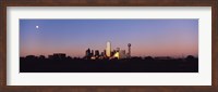 Framed Sunset Skyline Dallas TX USA