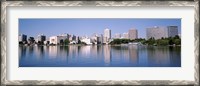 Framed Panoramic View Of The Waterfront And Skyline, Oakland, California, USA