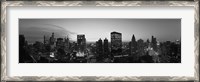 Framed Black and White View of Chicago Skyline