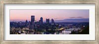 Framed USA, Pennsylvania, Pittsburgh, Monongahela River