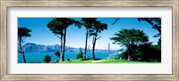 Framed Golf Course w\ Golden Gate Bridge San Francisco CA USA