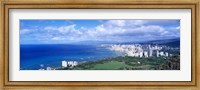 Framed Blue Waters of Waikiki, Hawaii