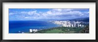 Framed Blue Waters of Waikiki, Hawaii