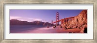 Framed Golden Gate Bridge and Mountain View