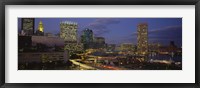 Framed High angle view of a cruise ship docked at a harbor, Inner Harbor, Baltimore, Maryland, USA