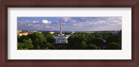 Framed Aerial View of White House, Washington DC