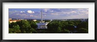 Framed Aerial View of White House, Washington DC