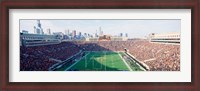 Framed High angle view of spectators in a stadium, Soldier Field (before 2003 renovations), Chicago, Illinois, USA