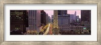 Framed Buildings in a city, Michigan Avenue, Chicago, Cook County, Illinois, USA