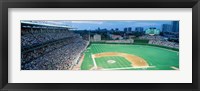 Framed High angle view of spectators in a stadium, Wrigley Field, Chicago Cubs, Chicago, Illinois, USA
