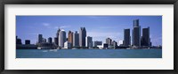 Framed Detroit Waterfront, Michigan (close-up)