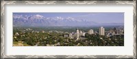 Framed High angle view of a city, Salt Lake City, Utah, USA