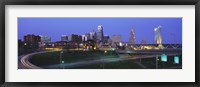 Framed Kansas City, Missouri at Night