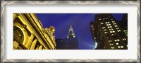 Framed Night, Chrysler Building, Grand Central Station, NYC, New York City, New York State, USA