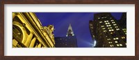 Framed Night, Chrysler Building, Grand Central Station, NYC, New York City, New York State, USA