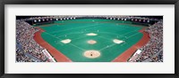 Framed Phillies vs Mets baseball game, Veterans Stadium, Philadelphia, Pennsylvania, USA