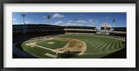 Framed High angle view of a baseball match in progress, U.S. Cellular Field, Chicago, Cook County, Illinois, USA