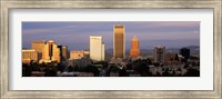 Framed Cityscape at sunset, Portland, Multnomah County, Oregon, USA