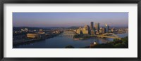 Framed High angle view of a city, Three Rivers Stadium, Pittsburgh, Pennsylvania, USA