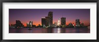 Framed Evening Biscayne Bay Miami FL