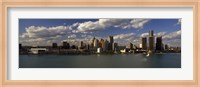 Framed Buildings at the waterfront, Detroit River, Detroit, Wayne County, Michigan, USA