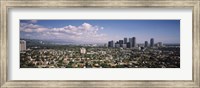 Framed High angle view of a cityscape, Century city, Los Angeles, California, USA
