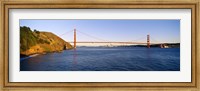 Framed Suspension bridge across the sea, Golden Gate Bridge, San Francisco, California, USA