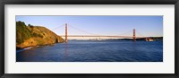 Framed Suspension bridge across the sea, Golden Gate Bridge, San Francisco, California, USA